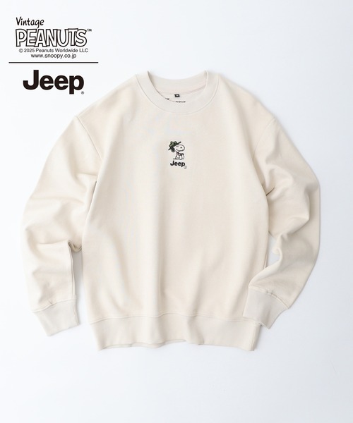PEANUTS トレーナー スウェット PEANUTS×Jeep 裏毛トレーナー メンズ