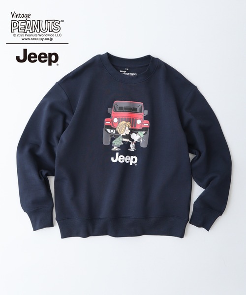 PEANUTS トレーナー スウェット PEANUTS×Jeep 裏毛トレーナー メンズ