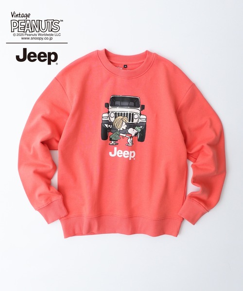 PEANUTS トレーナー スウェット PEANUTS×Jeep 裏毛トレーナー メンズ