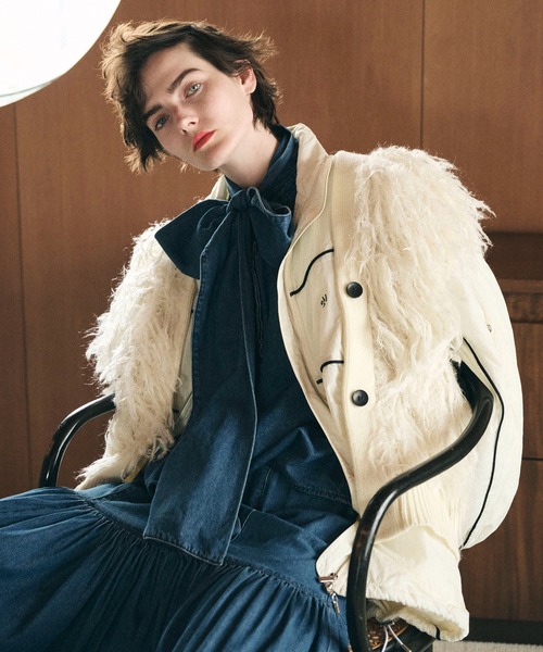 MAISON SPECIALニットベスト MAISON SPECIAL（メゾンスペシャル） ニットベスト FREE ホワイト