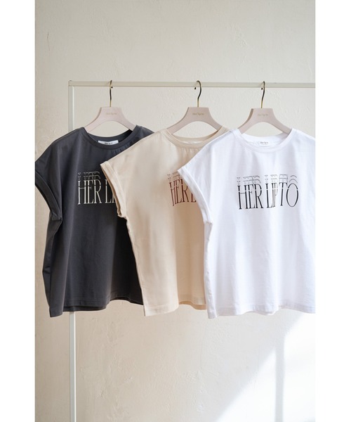 トップス herlipto Essential French Sleeve Tee Her lip to tシャツ Essential French Sleeve Tee レディース