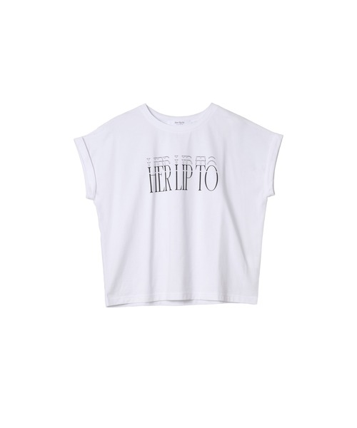 新品 Herlipto Essential French Sleeve Tee Her lip to tシャツ Essential French Sleeve Tee レディース