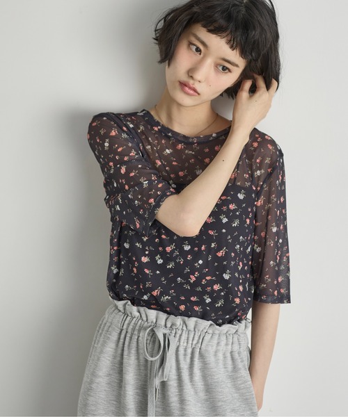 トップス yuann ROXY パーカー BOTANY BAY/ロキシーワンポイント胸ブランドロゴV