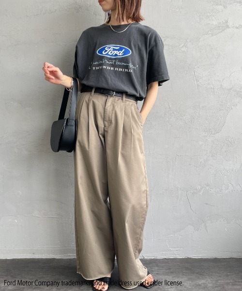 GOOD ROCK SPEED グッドロックスピード Ford サンダーバードロゴプリントピグメントTシャツ 25FOD104W【クリックポスト可】 GOOD ROCK SPEED グッドロックスピード フォード Ford