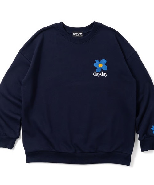 DAYDAY seoul トレーナー スウェット ボタンロゴクルーネック