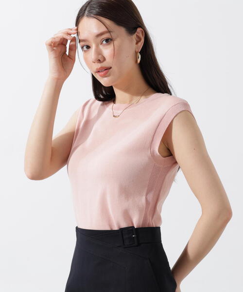 ニット セーター 「UVカット」ライトニットタンクトップ レディース