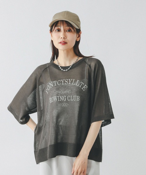 ニット セーター ウィメンズ シアー 半袖ニット / 145252 KN130 レディース シアー半袖ニット | PROPORTION BODY DRESSING（プロポーション