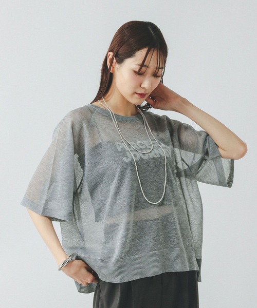【セール/20%OFF】ANTHOM アントム リネンプリントシアーニットTシャツ ロゴ 半袖 A31510 レディース【SALE】【返品・交換不可】 楽天市場】【セール/20%OFF】ANTHOM アントム リネンプリント