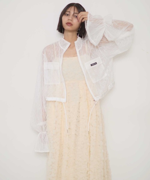 VIOLETTA（ヴィオレッタ） ブルゾン アウター 総レースクロップド