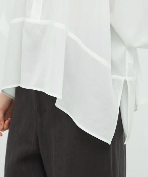 TOMORROWLAND .B ブラウス シャツ ボイルダブルクロス オーバーサイズ