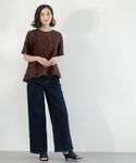 ワイドパンツ ジーンズ デニム デニムパンツ ...の詳細画像5