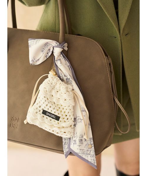 SNIDEL  ラッフルハンドルかごバッグ SNIDEL ラッフルハンドルかごバッグ SNIDEL（かごバッグ/ストロー