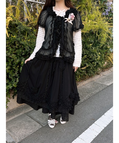 ピンクハウス ローンフリルスカート PINK HOUSE（ピンクハウス） スカート ローンフリルスカート