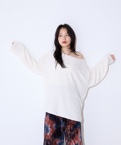 tシャツ モールカノコボートネックLS/589933 レディース | JEANASIS | 01