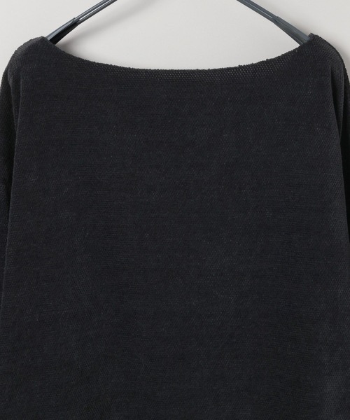 モールカノコボートネックLS ジーナシス　新品未使用　今季新作 モールカノコボートネックLS/589933（Tシャツ/カットソー