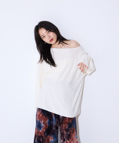tシャツ モールカノコボートネックLS/589933 レディース | JEANASIS | 08