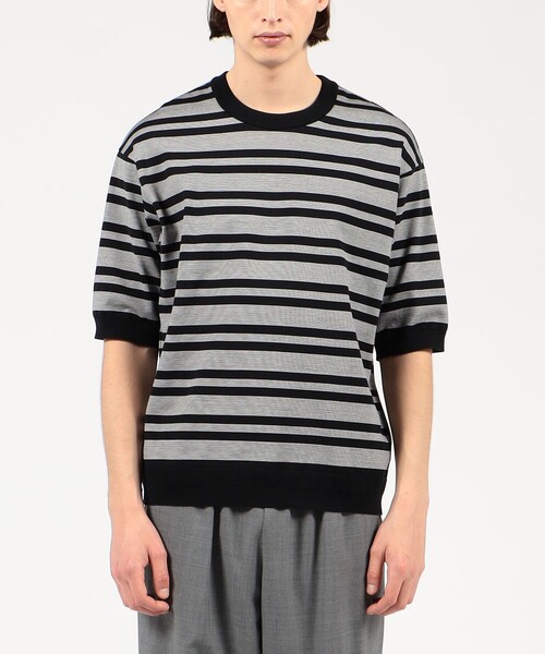 TOMORROWLAND（トゥモローランド） 半袖ニット M ブラック系その他