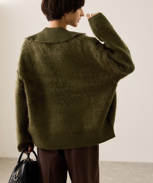 【size5】秋冬 ラッセルノ Russeluno 中綿ニット ブルゾン緑 size5】秋冬 ラッセルノ Russeluno 中綿ニット ブルゾン緑