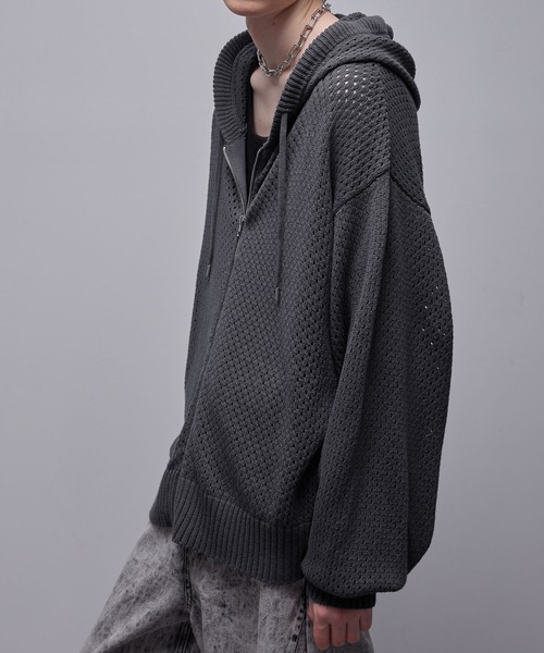 Loose 「Loose/ルース」 ニットパーカー X-SMALL ブラック メンズ