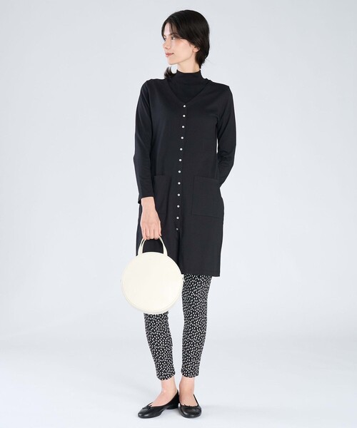 agnes b.（アニエスベー） ワンピース コットン Vネック カーディガン