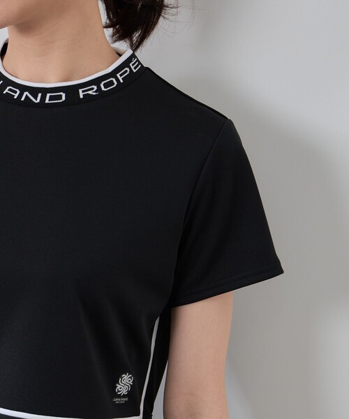 JUN&ROPE ジュン アンド ロペ　半袖スウェット　ブラック JUN&ROPE'（ジュンアンドロペ） uvカット tシャツ 「セットアップ対応