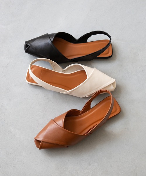 「menue」 フラットサンダル S ブラウン レディース_画像7