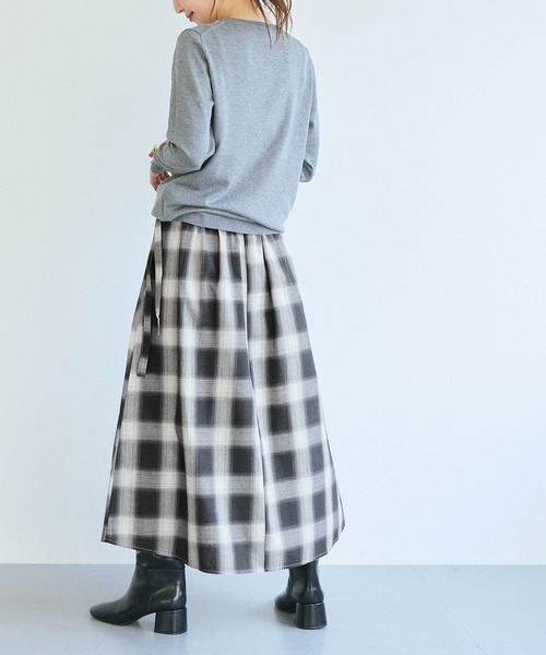 coca（コカ） スカート チェック柄ラップスカート : ZOZOTOWN Yahoo!店