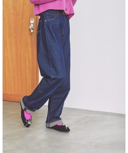 バレエシューズ パンプス ビーズリボン ツイード : ZOZOTOWN Yahoo!店