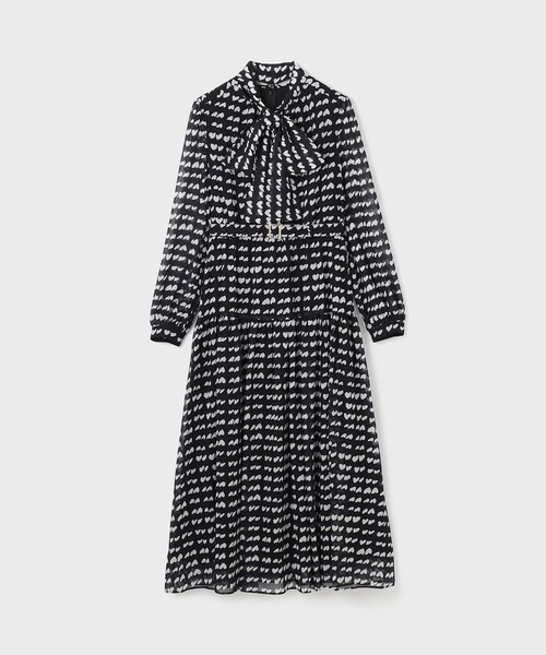 GRACE CONTINENTAL 「GRACE CONTINENTAL」 長袖ワンピース 36 ブラック