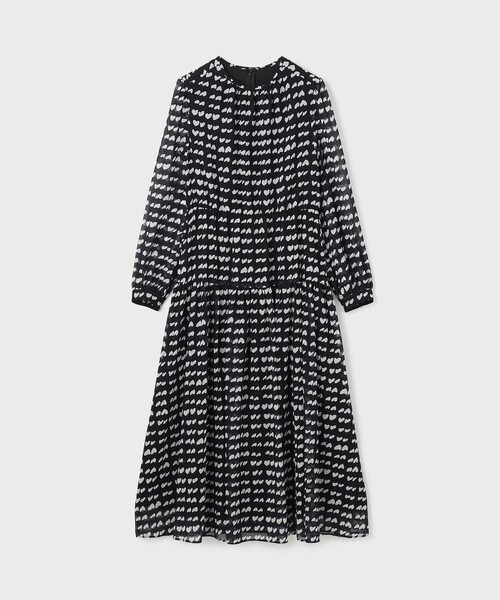 GRACE CONTINENTAL 「GRACE CONTINENTAL」 長袖ワンピース 36 ブラック