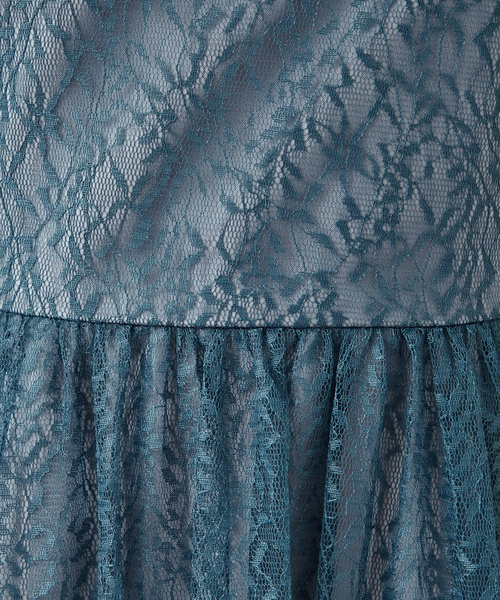 「AIMER」 半袖ワンピース X-LARGE ブルー レディース_画像7