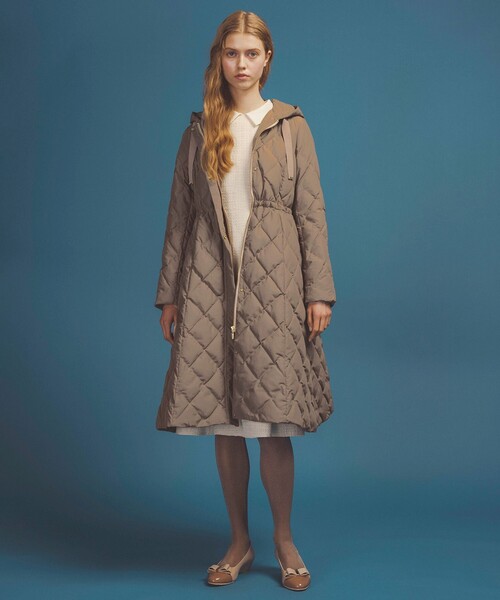 年末お値下げ中⭐︎綺麗で上品なブランドTOCCAロングダウンコート　新品 TOCCA（トッカ） ダウンコート ダウンジャケット PLAYING CARD ロング