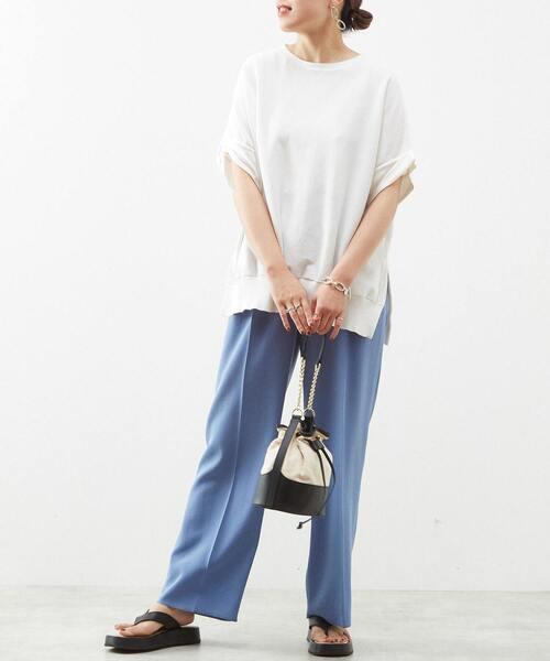 「Liesse」 半袖ニット FREE ホワイト レディース_画像3