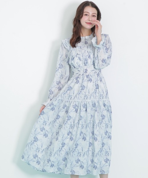 ジルスチュアート JILL STUART ワンピース 花柄 総柄 日本製 2 JILL by JILL STUART（ジルバイジルスチュアート） ワンピース 花柄