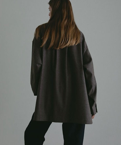 ETRE TOKYO（エトレトウキョウ） ブラウス シャツ ハイカウントフラノ