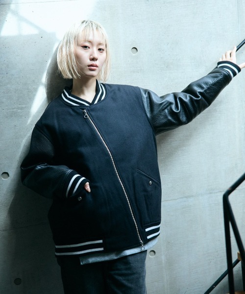rehacer（レアセル） スタジャン : Slant Riders Studium JKT