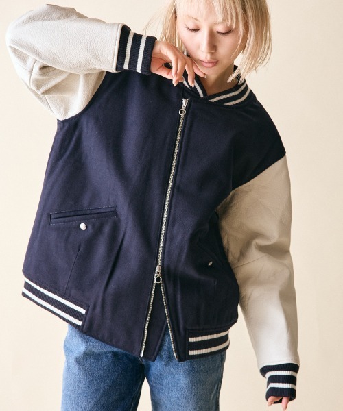 rehacer（レアセル） スタジャン : Slant Riders Studium JKT 