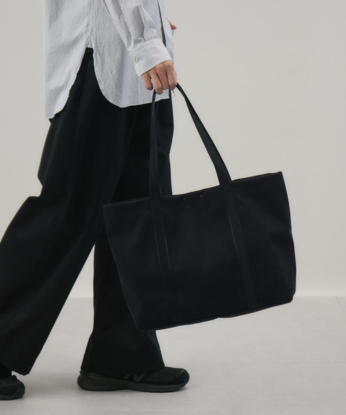 ブラック スエード トートバッグ トートバッグ 「kuros'オリジナル」エコスエードトートバッグ Mサイズ