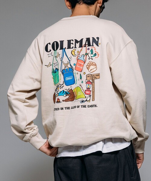 Coleman（コールマン） tシャツ 別注 バックプリント スピンドル