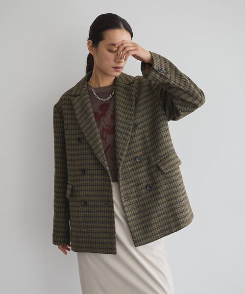 ジャケット テーラードジャケット フランネルツイードジャケット