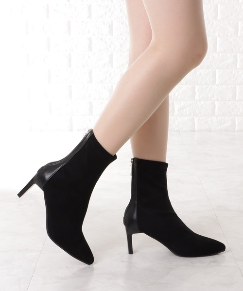 「Lace Ladies」 ショートブーツ 25 グレイッシュベージュ レディース_画像8