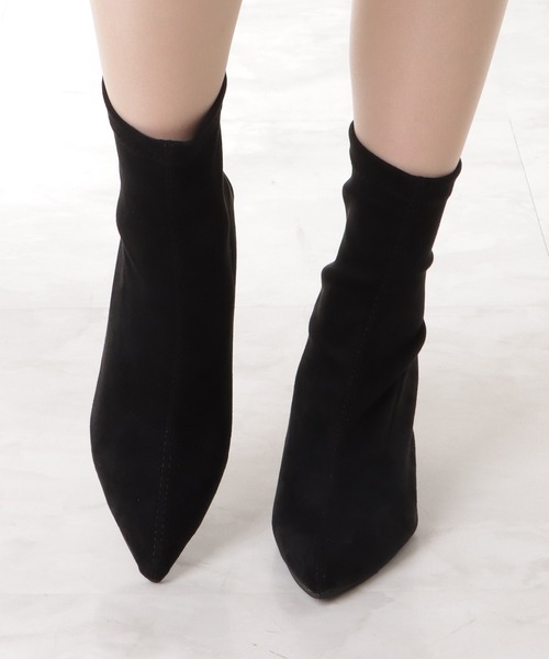 「Lace Ladies」 ショートブーツ 25 グレイッシュベージュ レディース_画像9