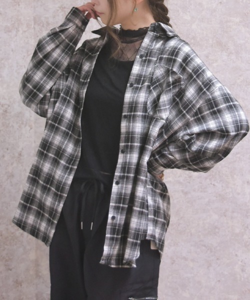axes femme（アクシーズ ファム） ブラウス シャツ チェックシャツ