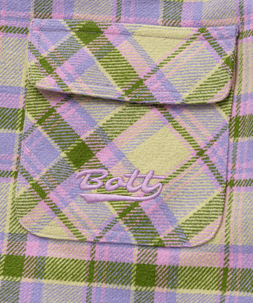 BoTT（ボット） シャツ Zip-Up Flannel Shirt メンズ レディース