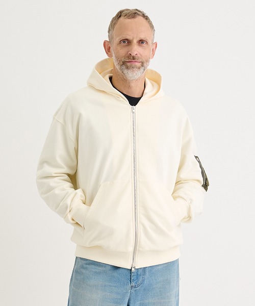 CINOH（チノ） パーカー 「CINOH/チノ」別注 CIGAR POCKET ZIP UP