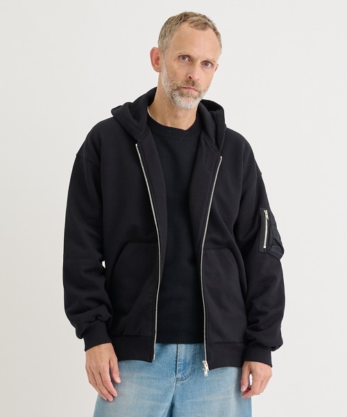 専用！cinoh フーディープルオーバー CINOH（チノ） パーカー 「CINOH/チノ」別注 SIDE SLIT SWEAT HOODIE