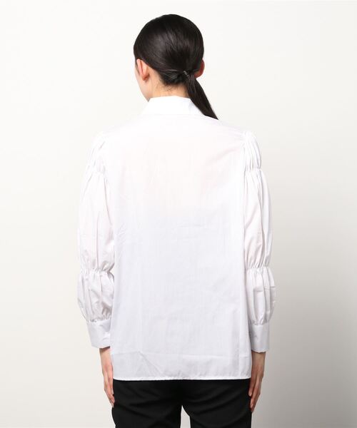 「Dream garden」 長袖シャツ S ホワイト レディースの画像3