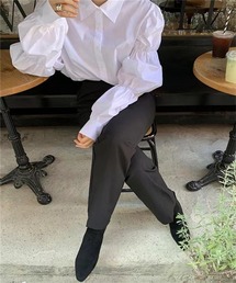 「Dream garden」 長袖シャツ S ホワイト レディースの画像8