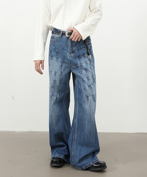 CORPUS TOKYO（コーパス トーキョー） ワイドパンツ ジーンズ ワイヤー 