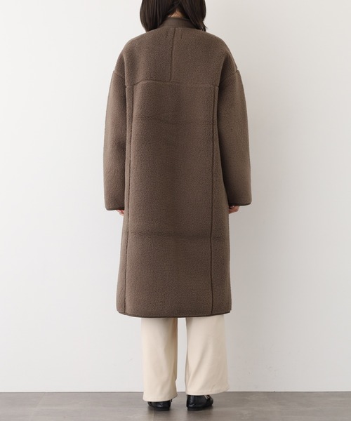 OMNES（オムネス） コート アウター ボンディングボア ロングコート